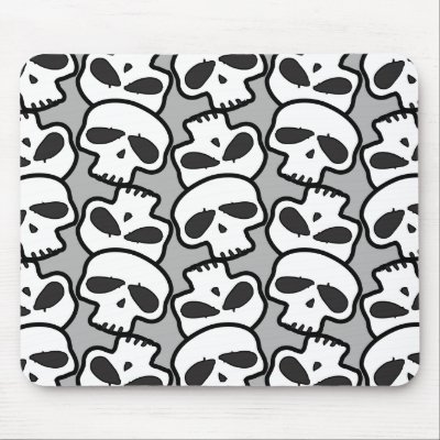 Skulls mouse pad by work2beauty
