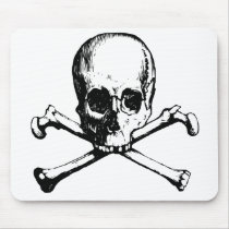 skulls mouse pad