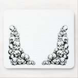skulls mouse pad