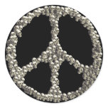 Skulls Of Peace Round Sticker