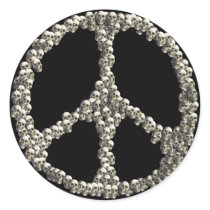 Skulls Of Peace Round Sticker