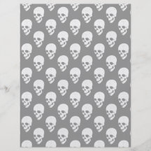 Skulls pattern custom flyer