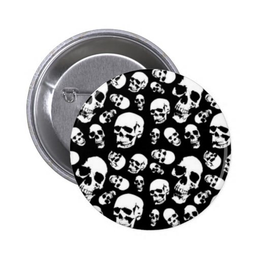 SKULLS PINBACK BUTTON