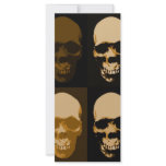 Skulls Pop Art Style rack cards