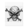 skulls postcard