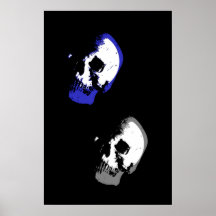 Skulls Poster Print Fantasy Art Heavy Metal Rock
