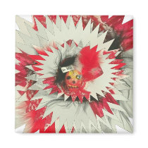 Skulls red magnets