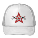 Skulls Red Star Hat