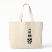 Skulls - Vertical Tote Bags