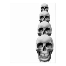 Skulls - Vertical Postcard