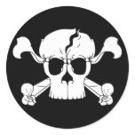 Skullusion Round Stickers