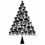 Skully Xmas Tree Acrylic Cut Out