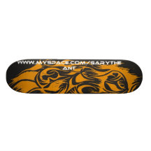skullz banner custom skate board
