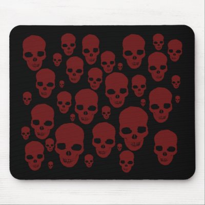 skullz mouse pads by tricksterdesigns