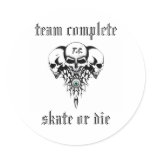 Skullz, team complete, skate or die stickers