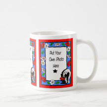 SKUNK  & FLOWERS ADD YOUR OWN PHOTO MUG