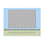 Sky Blue Announcement Postcard Template