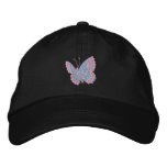 Sky Blue Butterfly Emboirdered Cap embroidered hats