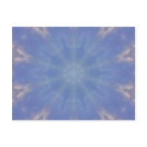 Sky Blue Kaleidoscope Pattern