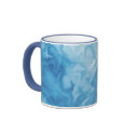 Sky Blue Marble Mug