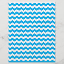 sky blue  white chevrons personalized flyer
