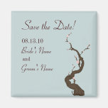 Sky Cherry Blossom Save the Date Magnet