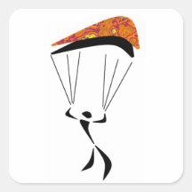 SKY DIVE CANYONS SQUARE STICKERS