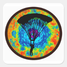 SKY DIVE EARTH STICKER