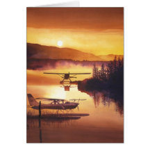 "Sky Harbour" Float Plane Watercolor Cards