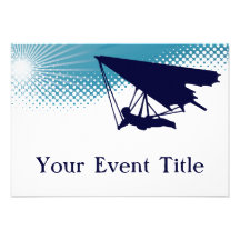 sky high hangglider personalized invite