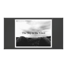 sky is the limit stretched canvas prints