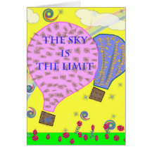 Sky is the limit greeting card