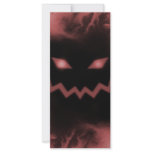 SKY JACK Pumpkin Jack-o-Lantern Face Red Rack Card Design
