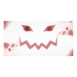 SKY JACK Spooky Jack O Lantern Face Wht Red photo cards