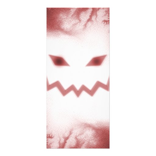 SKY JACK Spooky Jack O Lantern Face Wht Red Customized Rack Card