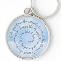 Sky Serenity Prayer Keychain