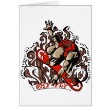 Sky Surfing Shark Card