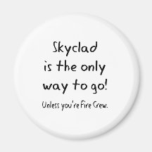 skyclad refrigerator magnet
