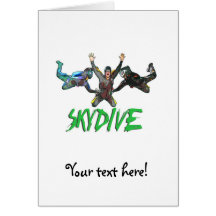 Skydive - Green Text Card