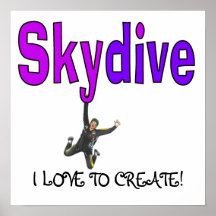 Skydive Purple Print