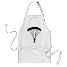 skydiver silhouette aprons