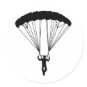 skydiver silhouette stickers