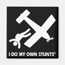 Skydiving My Own Stunts Fridge Magnets