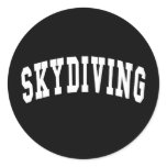 Skydiving Round Sticker
