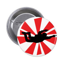 skydiving skydiver icon button