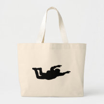 skydiving skydiver icon canvas bag