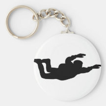skydiving skydiver icon key chains