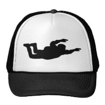 skydiving skydiver icon mesh hat