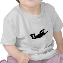 skydiving skydiver icon tee shirt