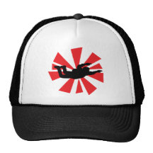 skydiving skydiver icon trucker hat